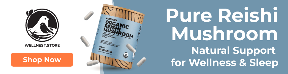 Natural Support for Wellness &amp; Sleep with Organic Reishi Mushrooms!