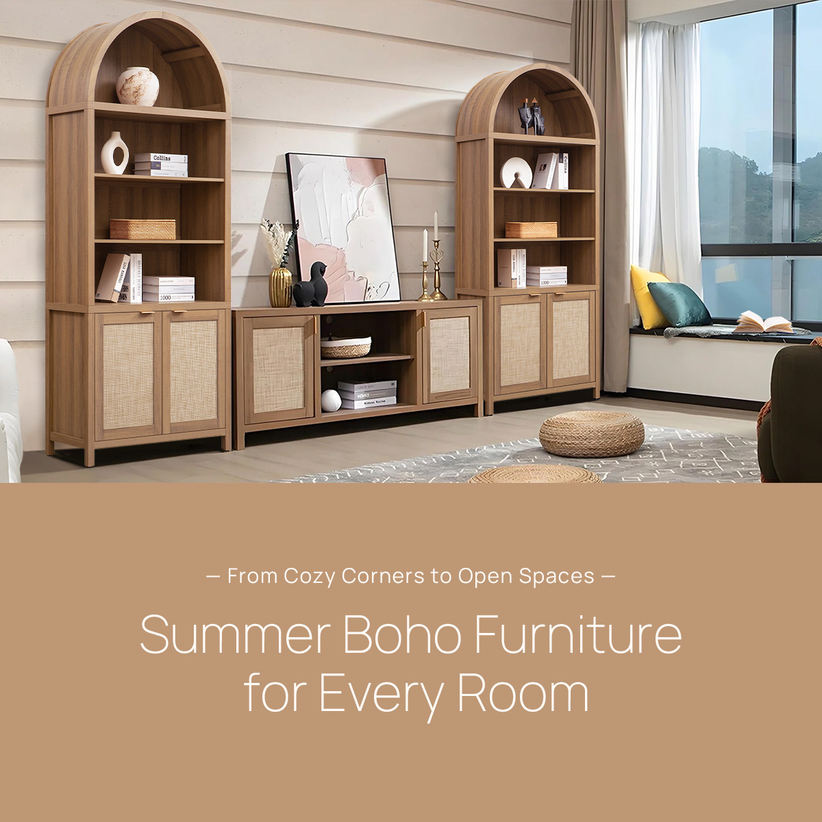  — From Cozy Corners to Open Spaces —  Summer Boho Furniture for Every Room