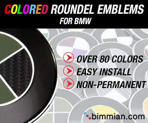 Colored Roundel Emblems For BMW