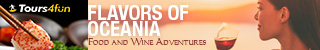 Flavors of Oceania - Food and Wine Adventures: Get up to 15% off tours