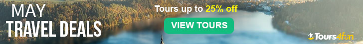 The May Travel Guide is here! Maximize your Spring Adventures with up to 25% off trips at Tours4Fun.com!
