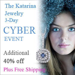 Best Cyber Monday Jewelry Deals from Katarina.com- 40% Discount & FREE 2nd Day  Shipping