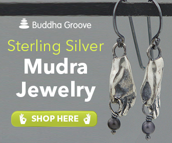 Silver and Pearl Mudra Earrings