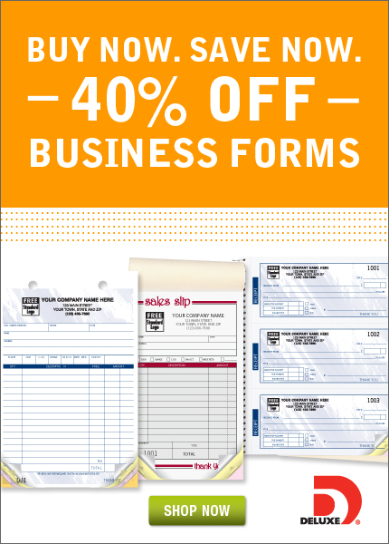 40% OFF 1ST ORDER OF BUSINESS FORMS 