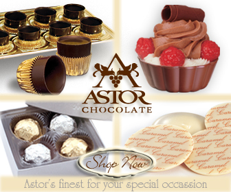 Astor Chocolate shell cup truffles 