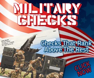 Military Personal Bank Checks