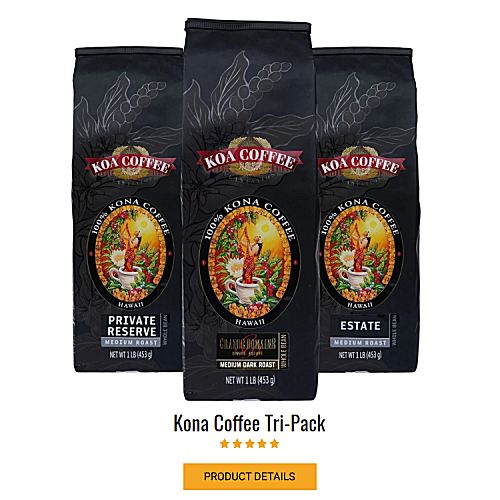 Kona Coffee Tripack ad banner image 