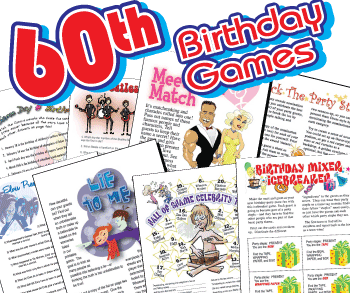 60th Birthday Party Games Pack