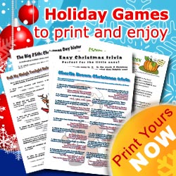 Printable Christmas games for all the family