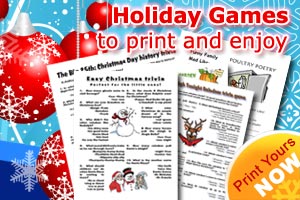 Printable Christmas games for all the family