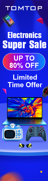 Up to 80% OFF Electronics Super Sale @tomtop.com