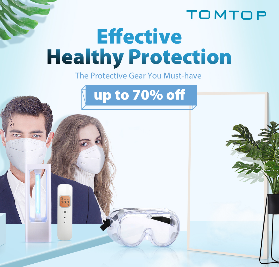 Effective Healthy Protection Promotions | Up to 70% Off - Tomtop