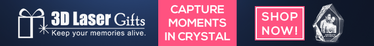 3D Laser Gifts Capture Moments in Crystal