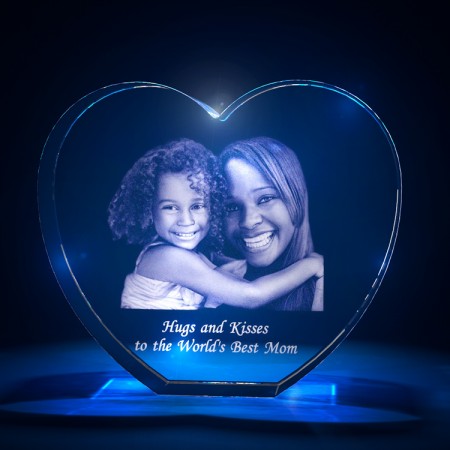 3D Laser Gifts Mother's Day Heart