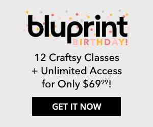 12 Own Forever Classes + 12 months Streaming for $69.99 at mybluprint.com 7/17-7/31/19.