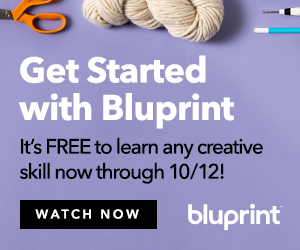 Bluprint Get Started Event: Watch All Classes + Shows For Free at myBluprint.com 10/5-10/12/18. No coupon code needed.