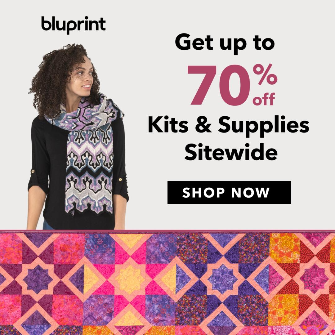 Up To 70% Off Kits &amp; Supplies at shop.mybluprint.com 8/1-8/4/19.