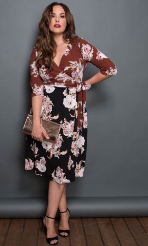 Print Dress,Wendy Wrap Dress