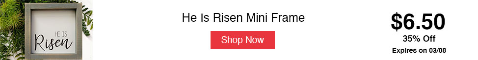 He Is Risen Mini Frame