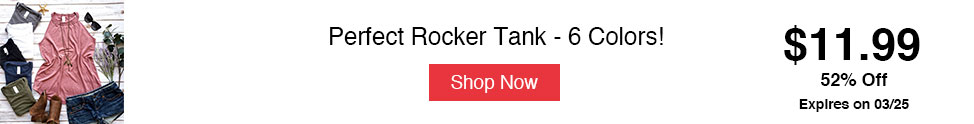 Perfect Rocker Tank - 6 Colors!