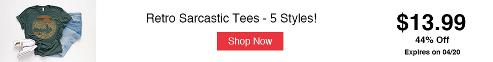 Groopdealz Hot List Retro Sarcastic Tees - 5 Styles!