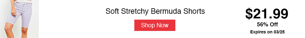 Soft Stretchy Bermuda Shorts