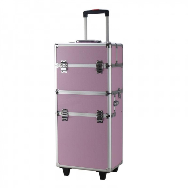 $67.99 for 3-in-1 Draw-bar Style Portable Makeup Train Case Pink $67.99 for 3-in-1 Draw-bar Style Portable Makeup Train Case Pink