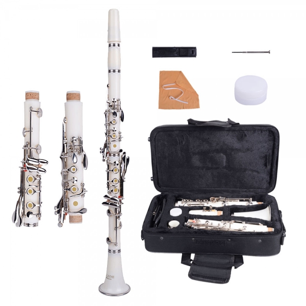 $68.99 for Brand New Bakelite 17 Key B? Clarinet White with Bag Cloth Screwdriver $68.99 for Brand New Bakelite 17 Key B? Clarinet White with Bag Cloth Screwdriver