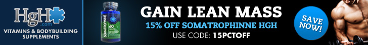 15% Off Somatrophinne HGH Banner - 728x90