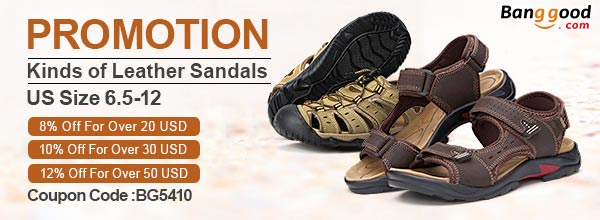 Leather sandals - Banggood