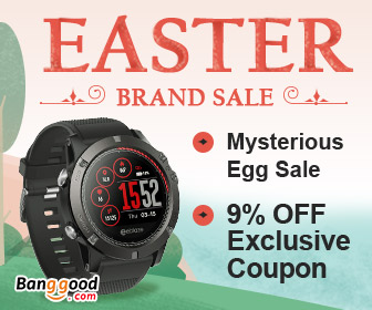 9% OFF Coupon Easter Sale for Brand Items from BANGGOOD TECHNOLOGY CO., LIMITED