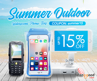 Up to15% OFF for Summer Outdoor Waterproof Phone Bag from BANGGOOD TECHNOLOGY CO., LIMITED