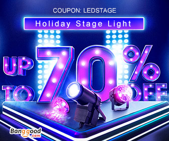 Up to 70% OFF for LED Holiday Party Stage Light Promotion from BANGGOOD TECHNOLOGY CO., LIMITED