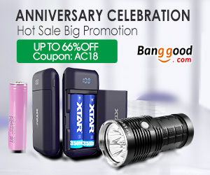 Up to 66% OFF for Hot Sale Flashlight Anniversary Celebration from BANGGOOD TECHNOLOGY CO., LIMITED