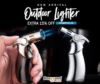 Extra 15% OFF for New Arrival Outdoor Lighter from BANGGOOD TECHNOLOGY CO., LIMITED