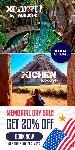 Memorial's Day at Xcaret with 20% off!