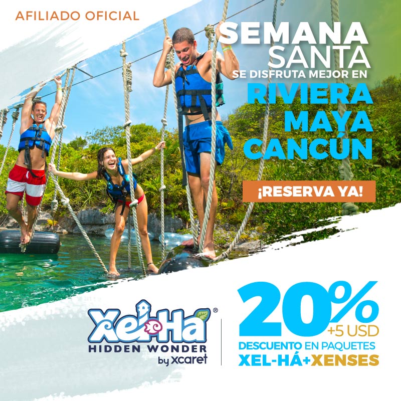 20% + $5 usd en paquetes de dos parques