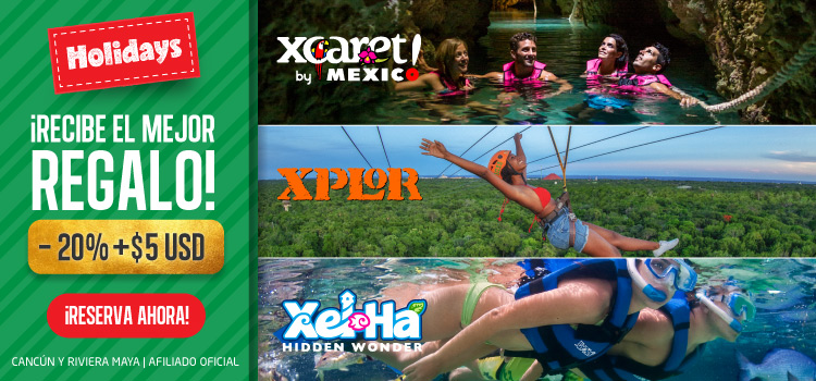 Obtén 20% + $5 USD de descuento al adquirir tu paquete para 2 parques