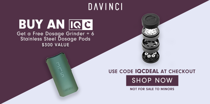 FREE Dosage Pod + 6 Stainless Steel Dosage Pods with any IQC Vaporizer purchase on Davincivapoprizer.com