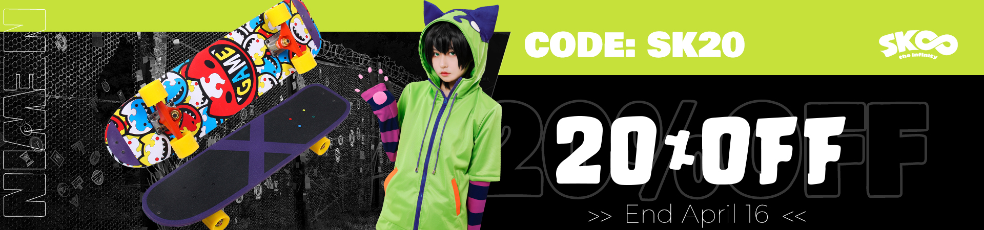 20% off for SK8