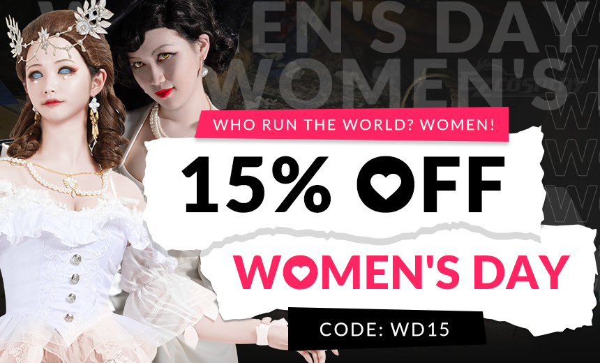 15% off Sitewide for Women's Day