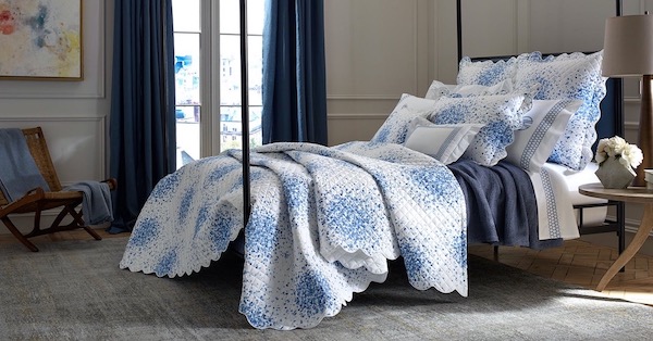 Matouk Poppy Bedding from the Lulu DK Collection