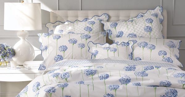 Matouk Charlotte Azure Bed Linens - Lulu DK
