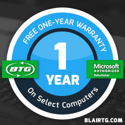 Free 1 Year Warranty on
                              Select Computers