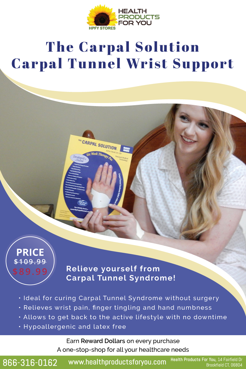 The Carpal Solution Carpal Tunnel Wrist Support