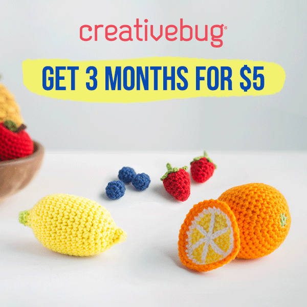 Get 3 Months of Creativebug for $5