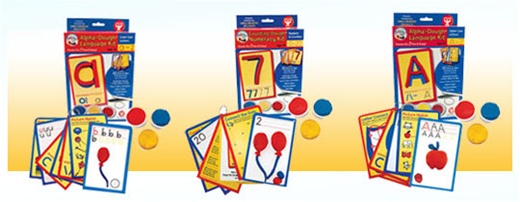 Learn letters and numbers with Dazzlin Dough Kits