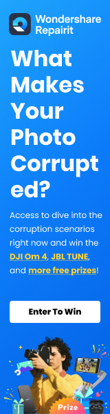 Wondershare Repairit $5 discount with Big Prize