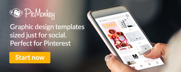 Graphic design templates sized just for social. Take PicMonkey's ad-vice.