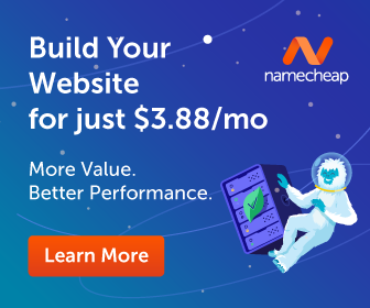 Build your website with Namecheap!